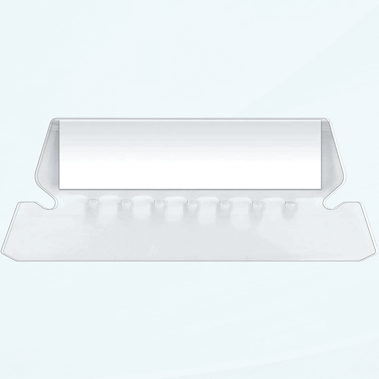 Clear Plastic Hanging File Folder Tabs, 2 Inch, Set of 50