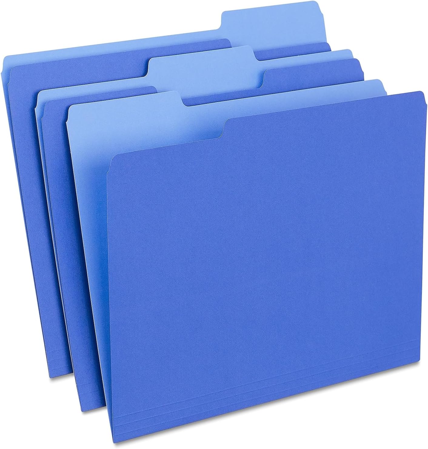 Super Tab Folders Letter 1/3 Cut - 24 Dossiers Manille Pour Classement Efficace