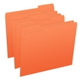 thumbnail image 1 of File Folders, 1/3 Cut Top Tab, Letter Size, Perfect for Organizing Documents in File Drawers, Box of 100 (Orange), 1 of 9