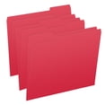 thumbnail image 1 of File Folders, 1/3 Cut Top Tab, Letter Size, Perfect for Organizing Documents in File Drawers, Box of 100 (Red), 1 of 9