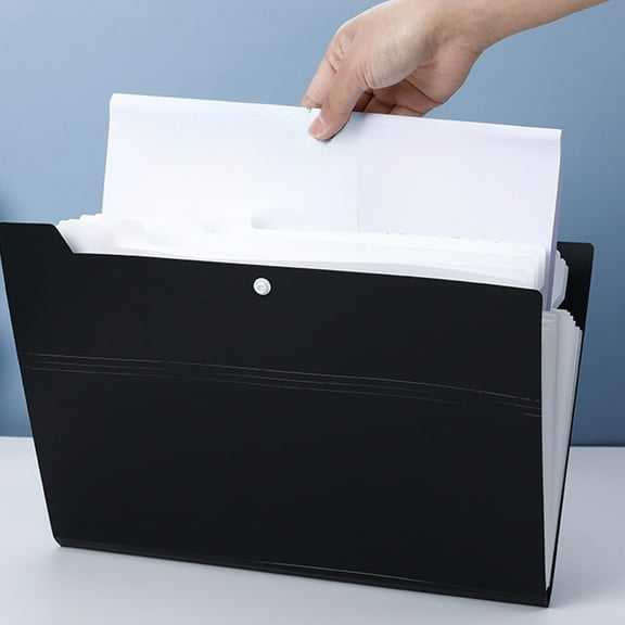 File Folders 12 Grids Organ Pack Folder A4 Student Exam Paper Classification Storage Bag Office Data Archive File Pack