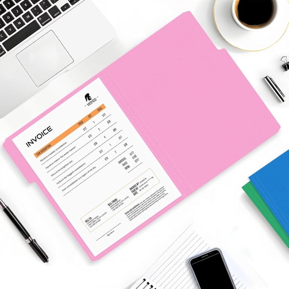 File Folders, 150 Pack Manilla Folders 8.5 x 11, Colored File Folders ...