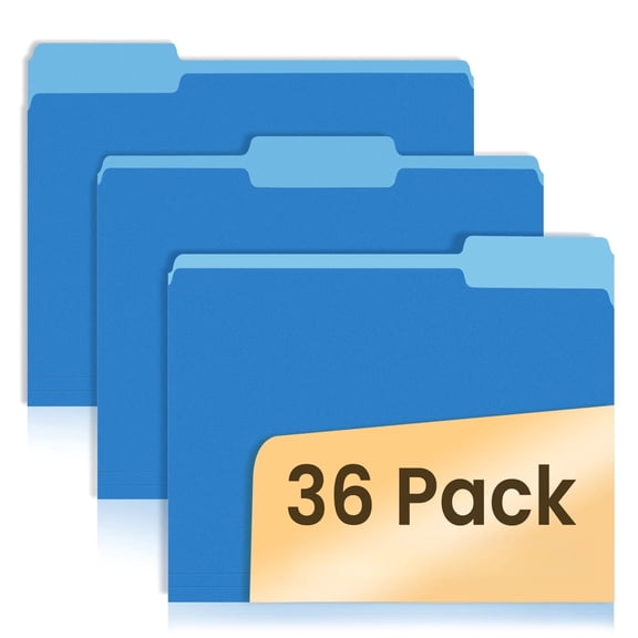 File Folders, 30 Pack Manilla Folders 8.5 x 11, Colored File Folders Home Office School Supplies for Documents Files Paper