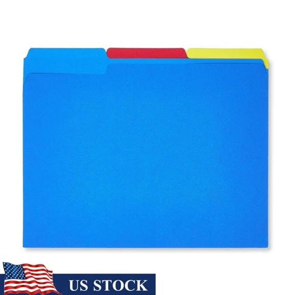 File Folders Administrative Organization 25 Count Tabbed Documents Easy Search