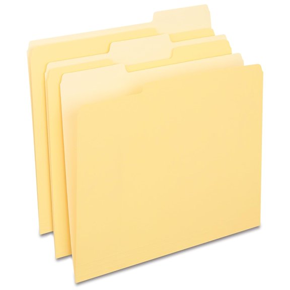 File Folders, Letter Size | Durable paper stock with assorted tab positions for everyday document filing.