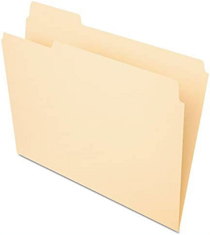 File Folders, Letter Size, Manila, 1/3 Cut, Left Position, 100/BX (752