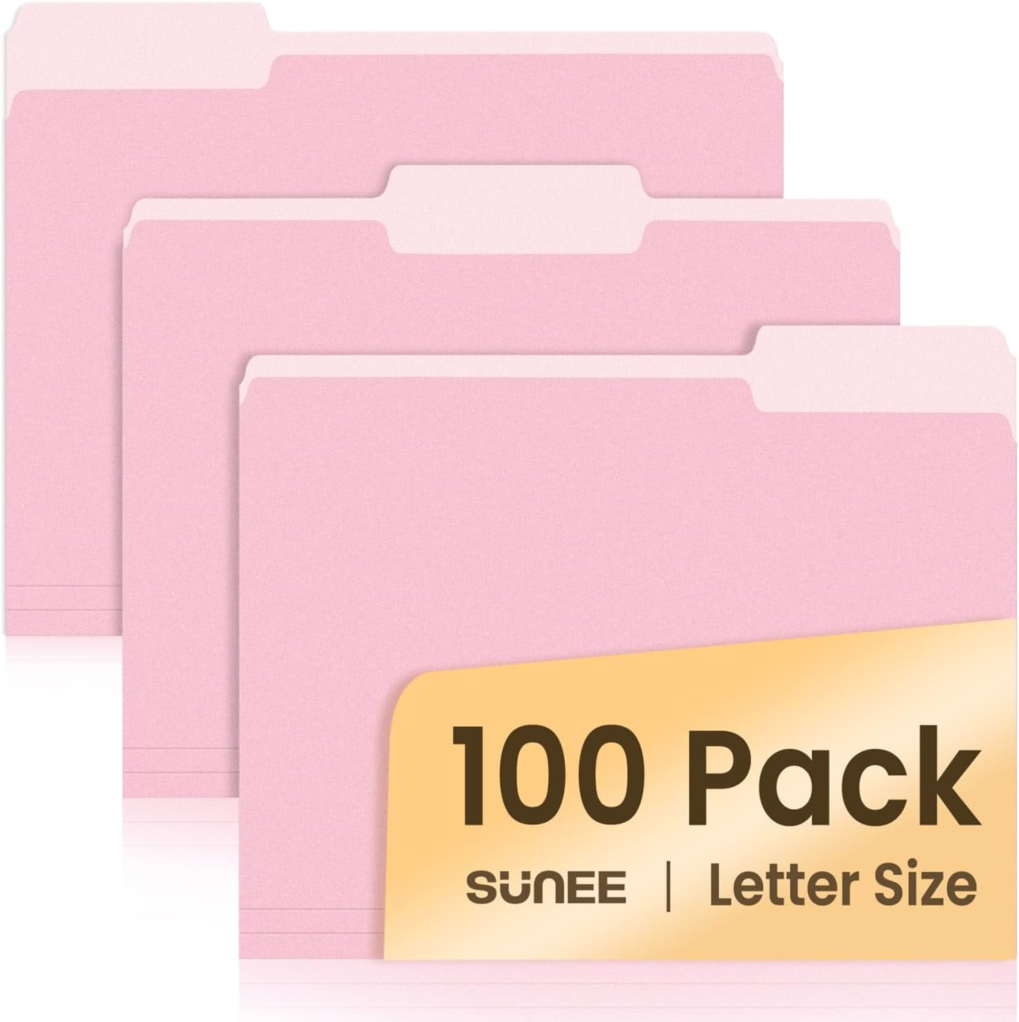 File Folders Letter Size Pastel Colors, 100 Pack Manilla Folders 8.5 x ...