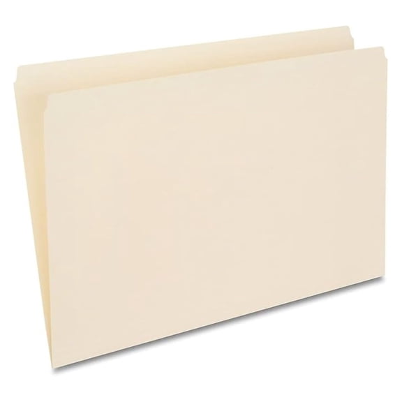 File Folders, Straight-Cut, Legal Size, Perfect for Home, Office, Classroom, 100-Pack, Manila