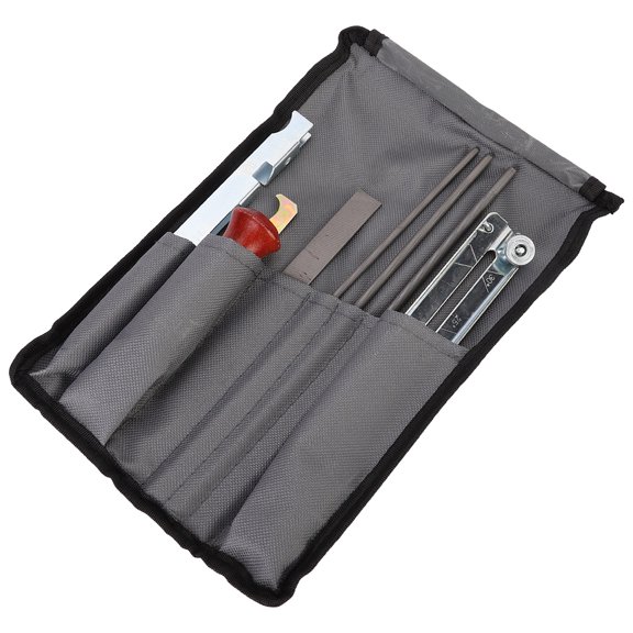 File Guide & Bar for Precise Woodworking Saw Blade Sharpening 8-Piece Chainsaw Sharpener Kit