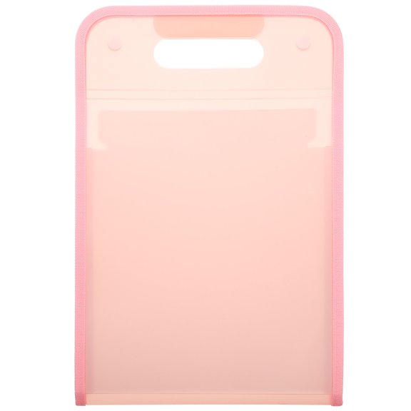 ifundom Portable Pink Art Portfolio Bag with Expanding File Folders for Receipts and Bills