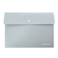 thumbnail image 1 of File Holder Snap Button Closure Waterproof Transparent Visual A4 Size Envelope Expanding File Folder School Supplies, 1 of 7