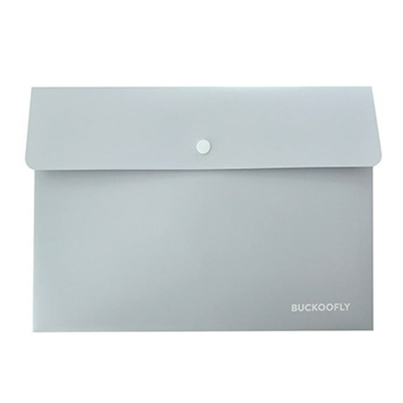 File Holder Snap Button Closure Waterproof Transparent Visual A4 Size Envelope Expanding File Folder School Supplies