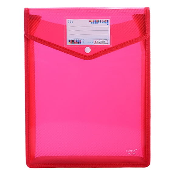 File Management Plastic File Folder Receipt Organizer Accordion File Pouch with Label Pocket Accordion File Organizer Organization Storage Expanding File Folder Document Organizer Hot Pink 7.5"x9.8"