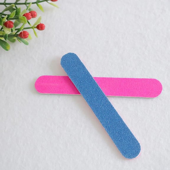 File Nail - Manicure Tool Grit Nail File - Solid Color Sandpaper Nail File, Durable Carbon Steel Nail Filer, Smooth Edge Nail File for Natural & Artificial Nails, Professional Nail Care Tool, Gift F