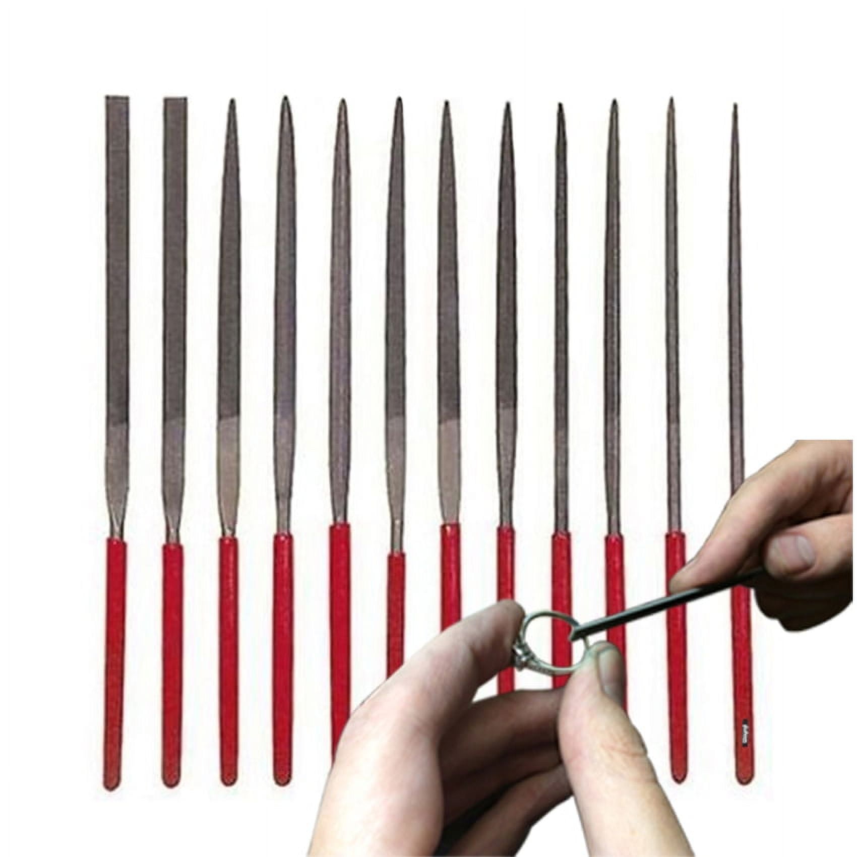 File Needle set 12 PC 5.5" Swiss Pattern NEEDLE FILE Cut 2, Sculptors Jeweler