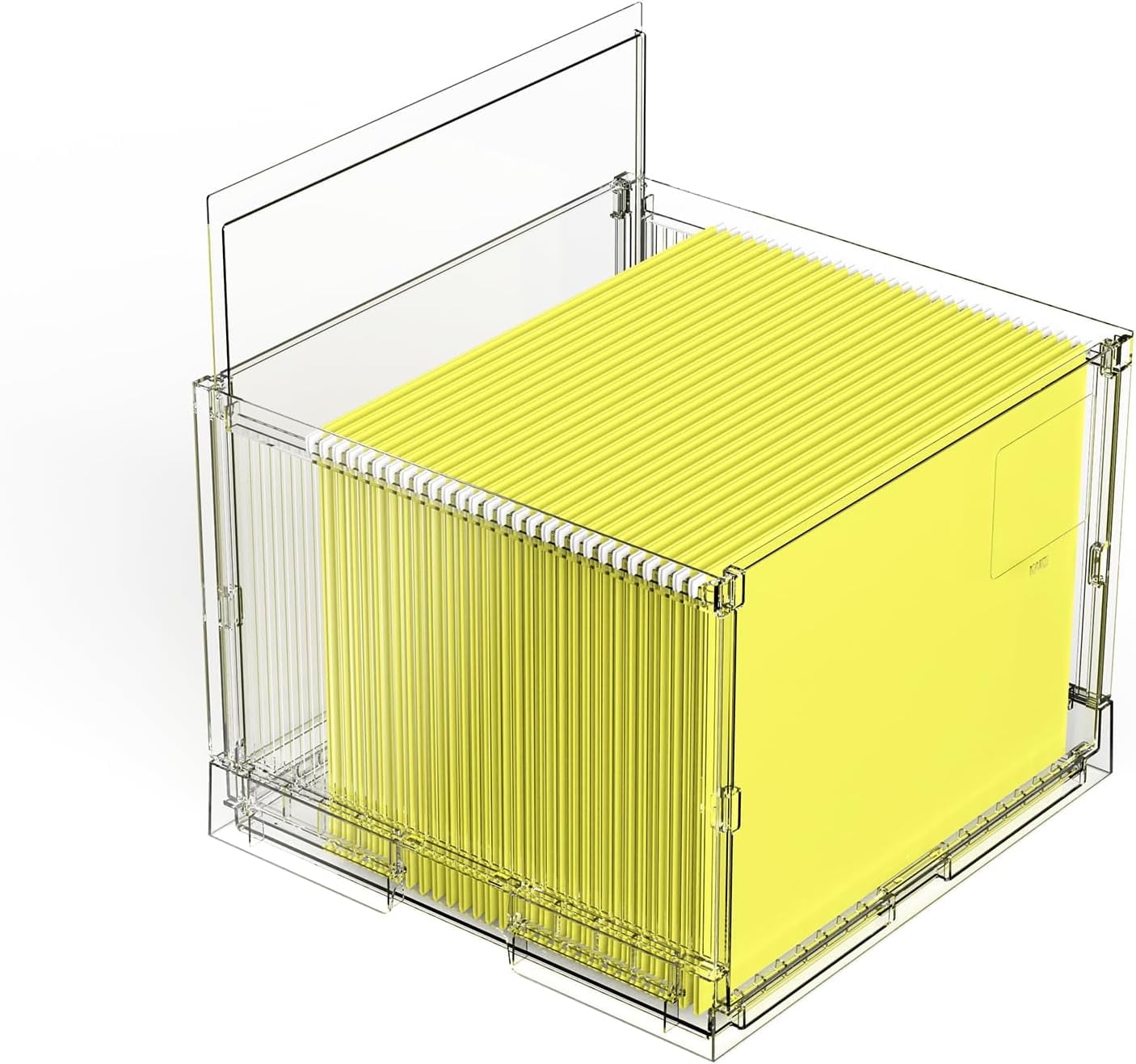 ケース/ボックス ACRYLIC FILE BOX Amazon.com: Sbanmao Clear Acrylic File Box Organizer, Bamboo