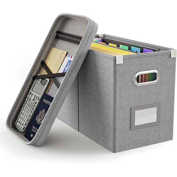 Dockment File File Boxes For Hanging Files With Lid