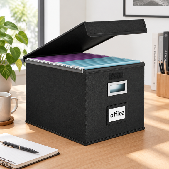 File Organizer Box With Lids Collapsible Folder