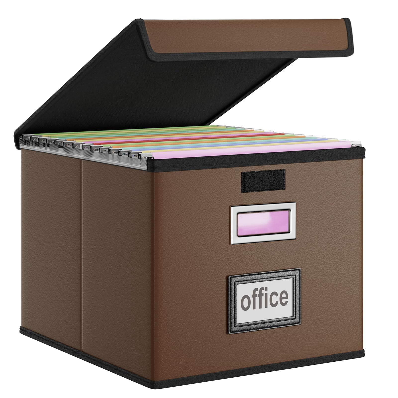 File Organizer Box with Lids, Collapsible File Folder Organizer,File ...