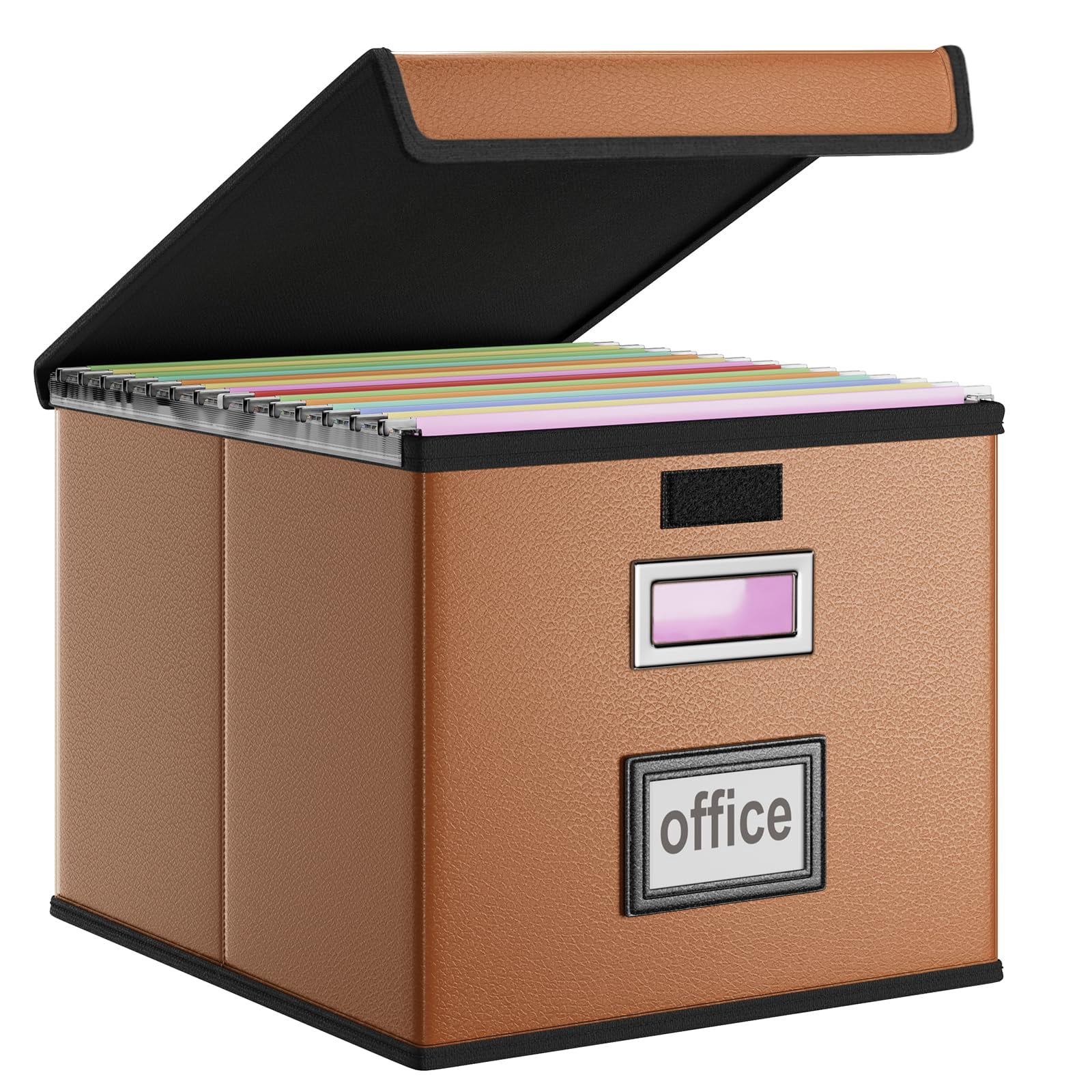 File Organizer Box with Lids, Collapsible File Folder Organizer,File ...