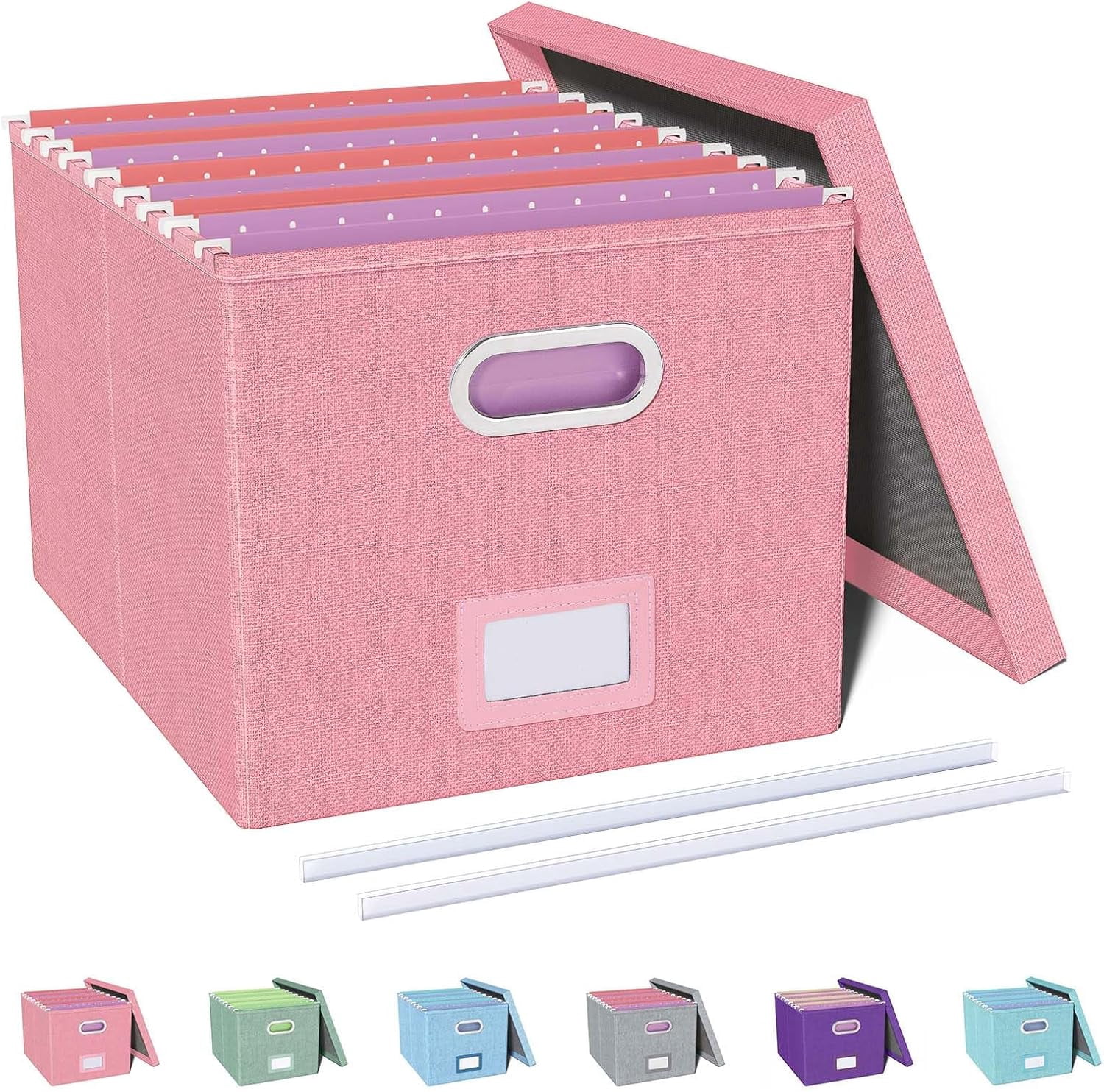 File Organizer, File Box, File Cabinet for Letter File Folder Storage ...
