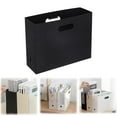 thumbnail image 1 of File Organizer,File Storage Box,Book Stand Box,Book Clip,Creative Folding Storage Basket,Desktop Organization,Collapsible File Box for Hanging File Folders,Portable Filing Organizer with Handle,Black, 1 of 8