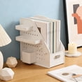 thumbnail image 1 of File Organizer Rack Desktop File Storage Rack DIY Stable Perforated Board Box with Organizer Holder Desk Document Holder, 1 of 6