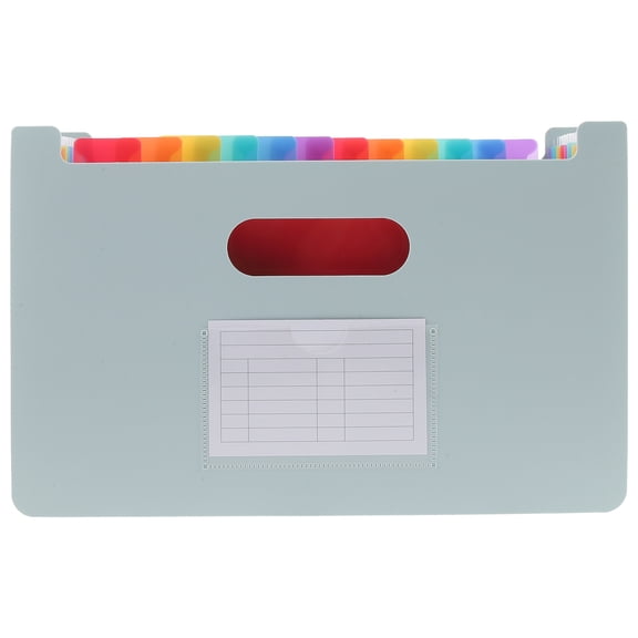ifundom Sky A5 Receipt Organizer Portable File Folder PP Document Storage Holder