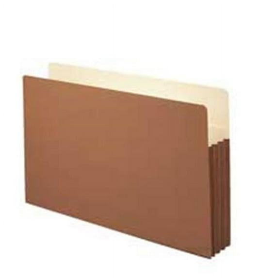 File Pocket- 3-.50in.Exp- Straight Cut- 14-.75in.x9-.50in.- Redrope