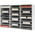 thumbnail image 1 of File Sorting Cabinet, 27 Slot Mail Organizer Countertop, Desktop Mail Sorter Literature Organizer, Classroom Mailbox Literature Slots, for Homes, Schools, Offices, White, 1 of 9