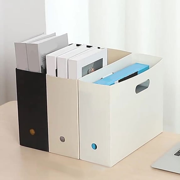 File Storage Box Magazine File Holder Organizer Folder Newspaper Storage Organizer Is Home Or Home Or Office&Craft&Stationery Black