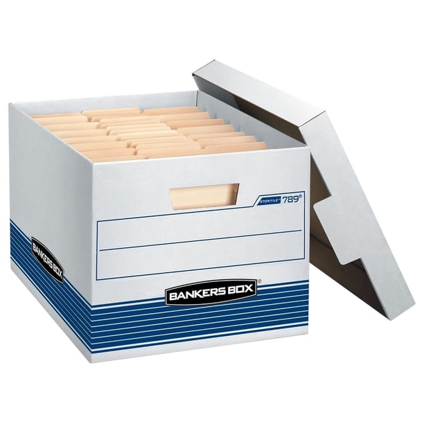 File Storage Boxes 12 Pack - STOR/FILE Medium Duty - Letter/Legal Size ...