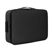 Fireproof & Waterproof Document Box   Locking File Storage with Organizer Bags Secure File Chest for Home/Office, Black