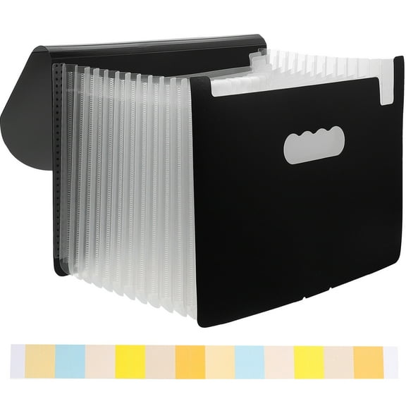 Beaupretty Portable White Expanding File Folder for Document and Receipt Organization
