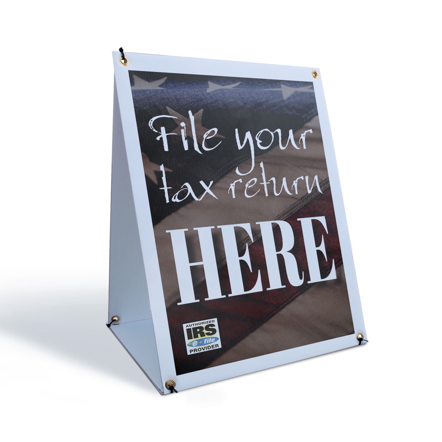 File Your Tax Return Here Sidewalk Sign 24 Inch x 36 Inch A-Frame ...