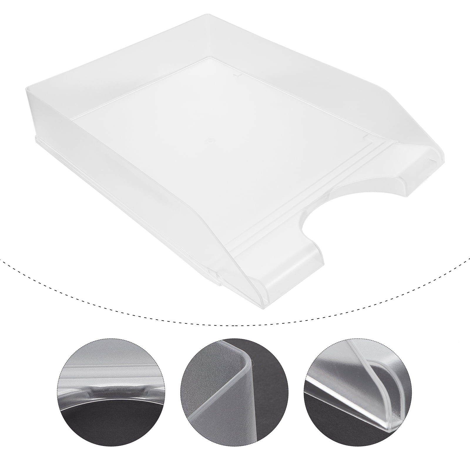 File Tray Holder Desk Organizer Paper Trays Stackable Magazine Rack