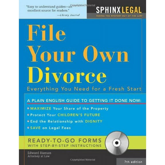 Pre-Owned File Your Own Divorce (+CD-ROM) (Paperback) 1572486279 9781572486270