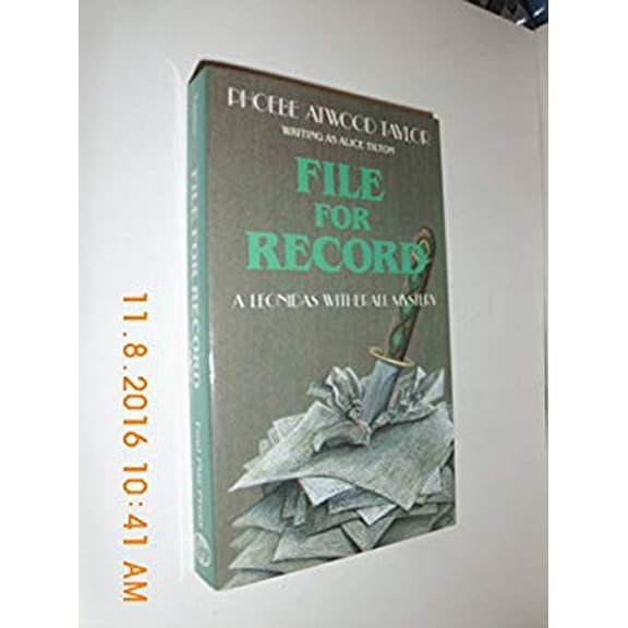 Pre-Owned File for Record (Paperback) 0881501018 9780881501018