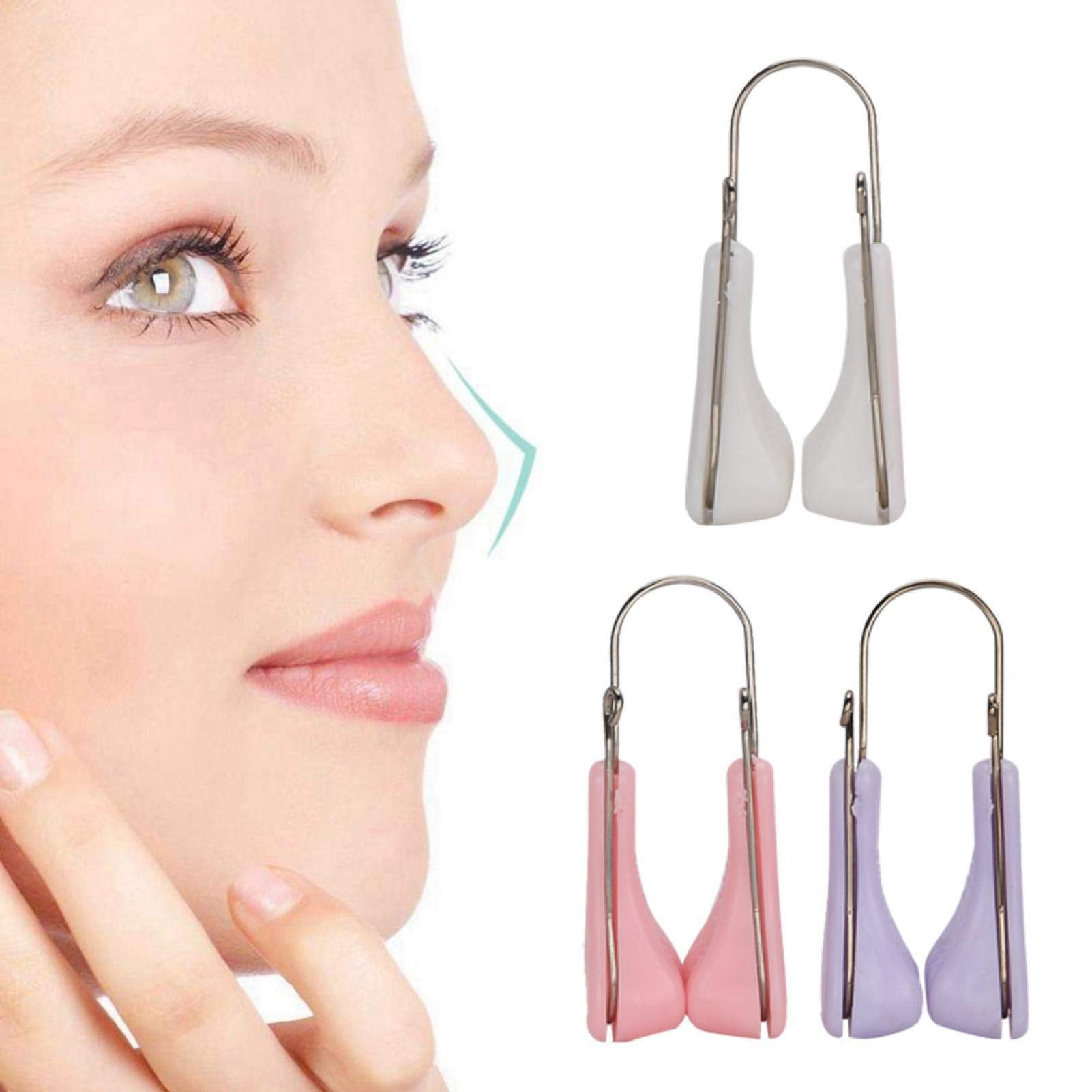 Filfeel 3Pcs Nose Shaper Lifter Clip, Nose Beauty Up Lifting Soft