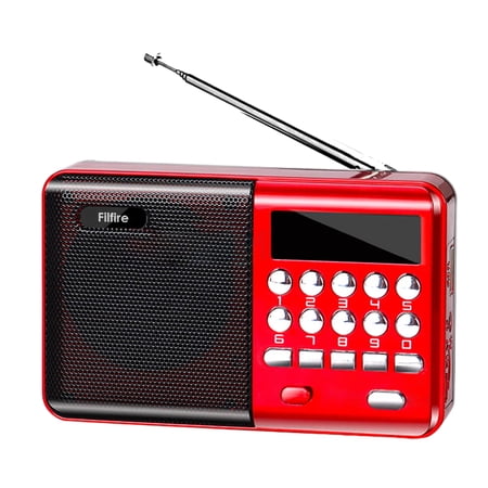 Filfire Radios, Portable Bluetooth Radio, FM AM Shortwave Radios with Sleep Timer and Preset Function, Rechargeable Digital Recorder