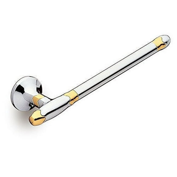 Filigrana Polished chrome and gold small towel bar. Towel rail
