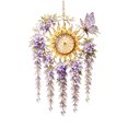 thumbnail image 1 of Filigree Acrylic Crystal Suncatcher Wind Chime Hanging Ornament, Purple Lightweight Wall Door Decor For Garden Living Bedroom, 1 of 3