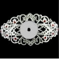 thumbnail image 1 of Filigree Bangle Bracelet with Single Receiver - Red Stones, 1 of 1