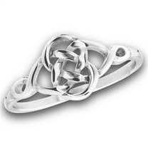 Filigree Celtic Infinity Knot Weave Ring Stainless Steel Band Gray Jewelry Female Male Unisex Size 7
