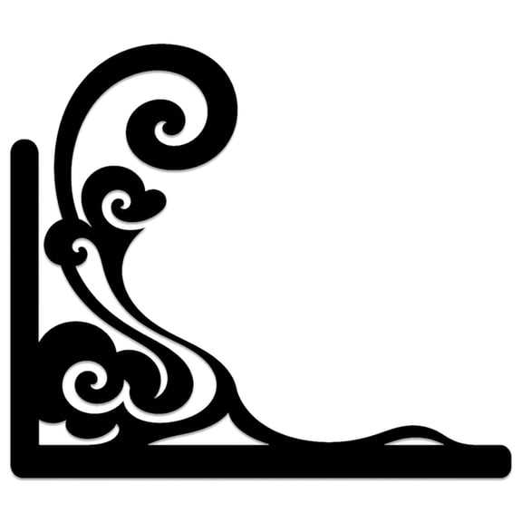 Filigree Corner Scroll Metal Wall Art WallArt Decor Metal Outdoor Decor Metal Signs Vintage Elegant Home Decoration Wall Decoration for Living Room Bedroom Office Apartment Decor