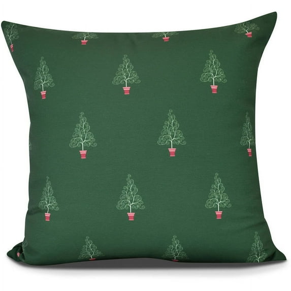Filigree Forrest Geometric Print Pillow