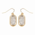 thumbnail image 1 of Filigree Oval Drop Dangle Earrings ( VARIETY OF COLORS AVAILABLE ) By DOBBI, 1 of 2
