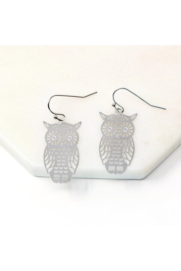 Filigree Owl Small Earring