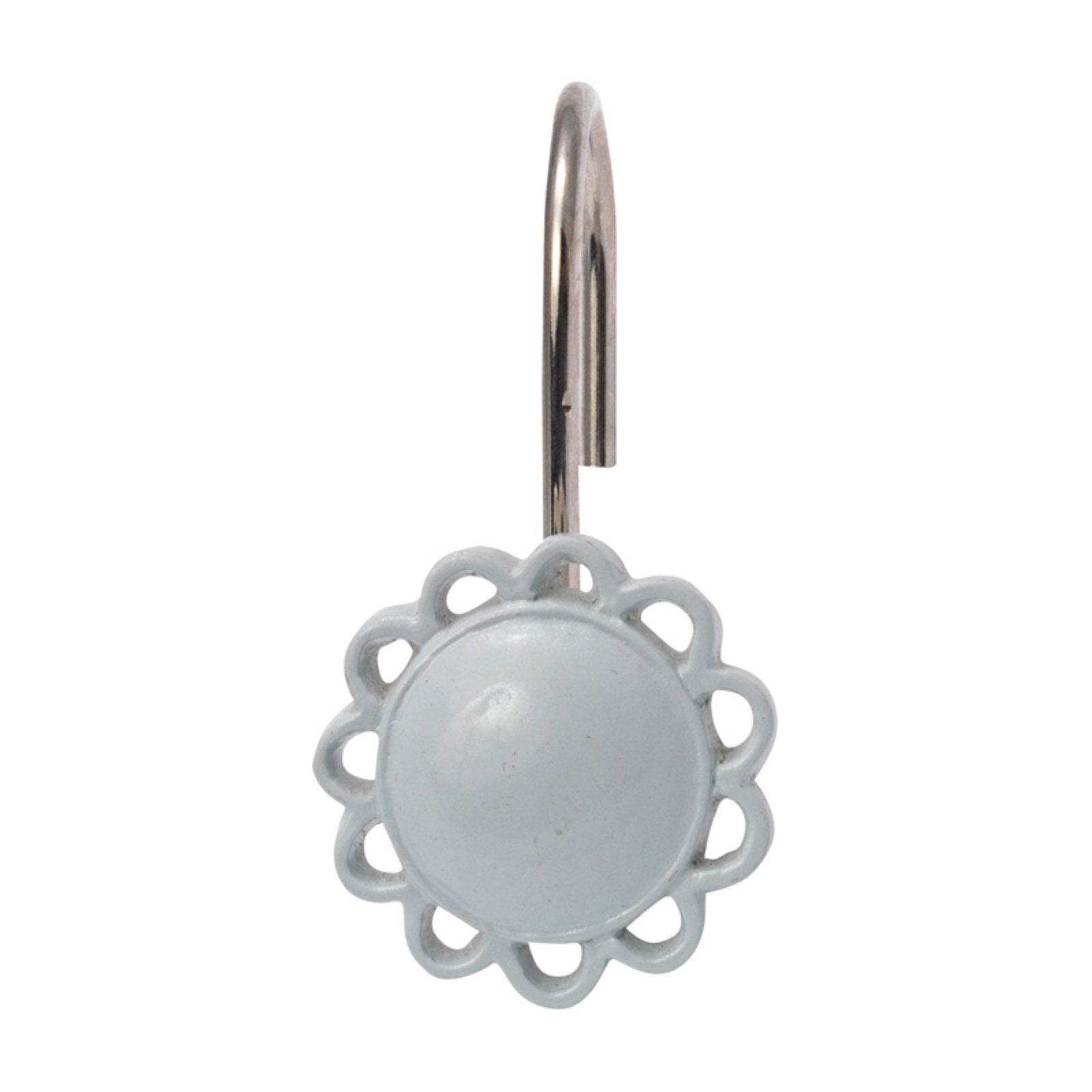 "Filigree" Resin Shower Curtain Hooks in Spa Blue - Walmart.com