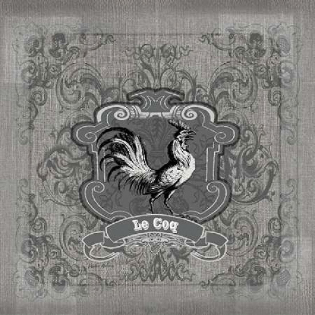 Filigree Rooster Canvas Art - Walter Robertson (24 x 24)